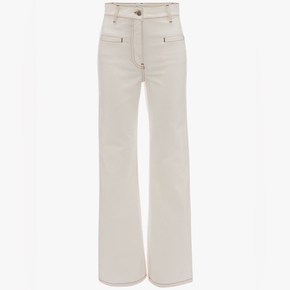 JW Anderson Slim Flare Trouser in Off White NWT - Picture 1 of 13